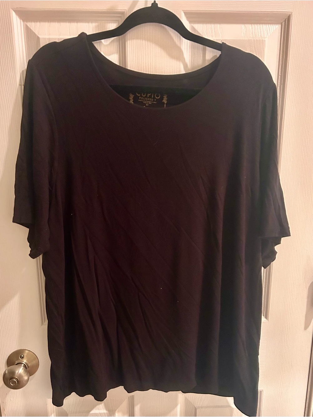 Cupio Black Relaxed Short Sleeve Tee